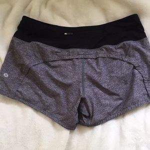 Black/Gray Lululemon Shorts